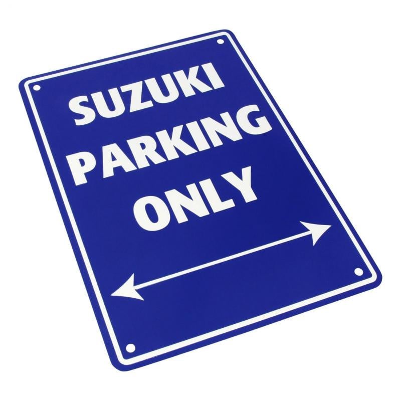 Plaque de parking Suzuki parking only