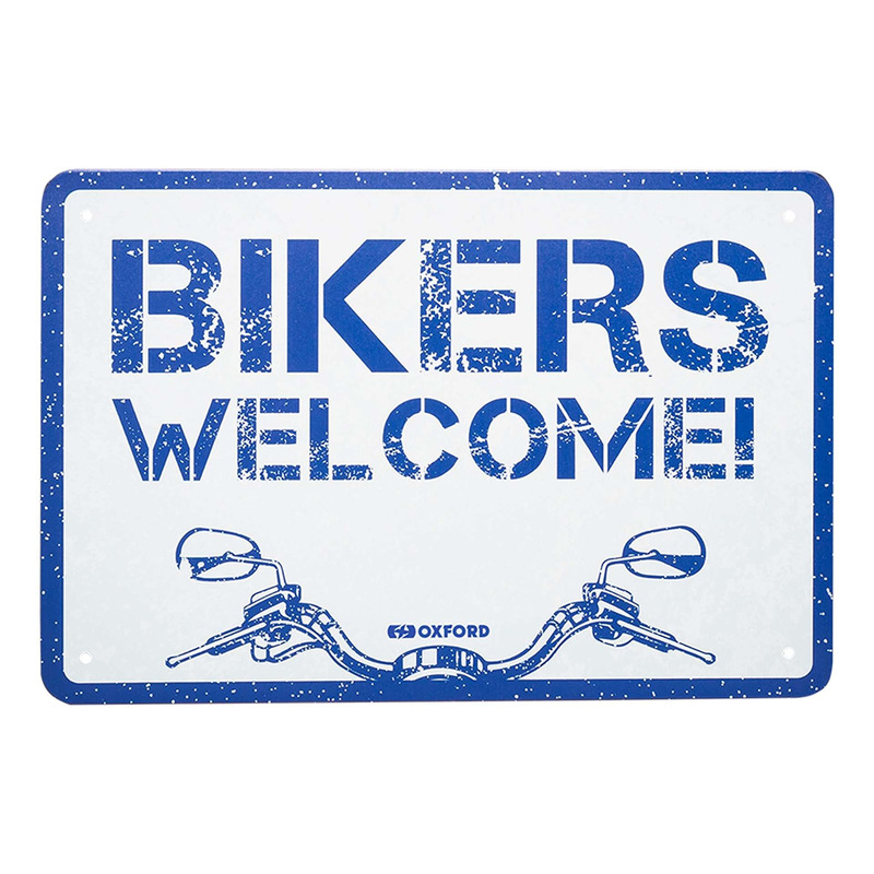 Plaque métallique Oxford Bikers Welcome