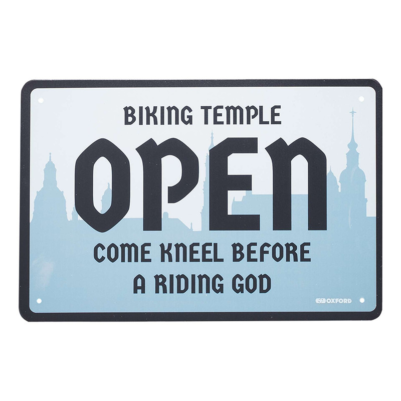 Plaque métallique Oxford Biking Temple