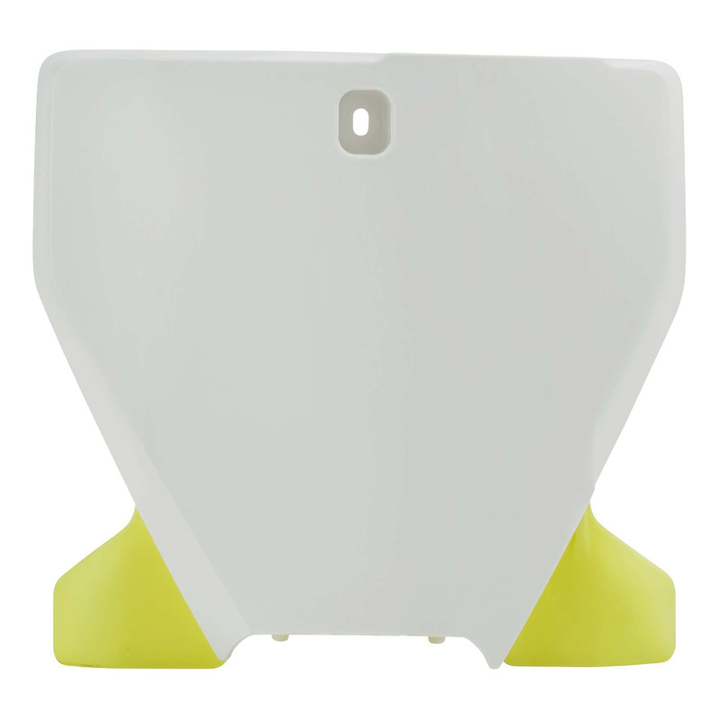 Plaque Numéro Frontale ACERBIS Blanc / Jaune Fluo - Husqvarna 250 / 4