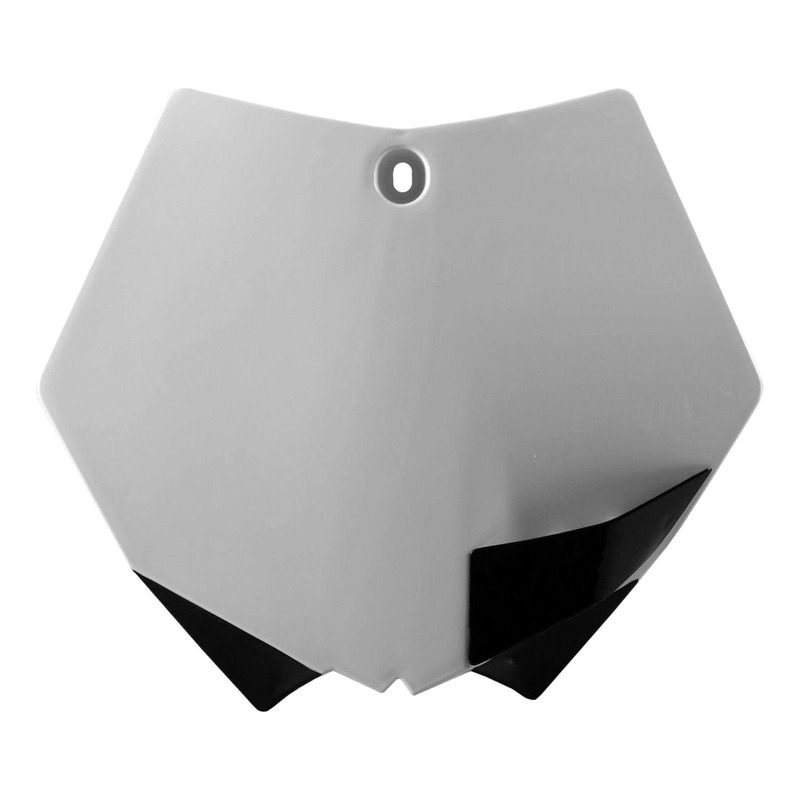 Plaque Numéro Frontale POLISPORT Type Origine Blanc / Noir - KTM SX /