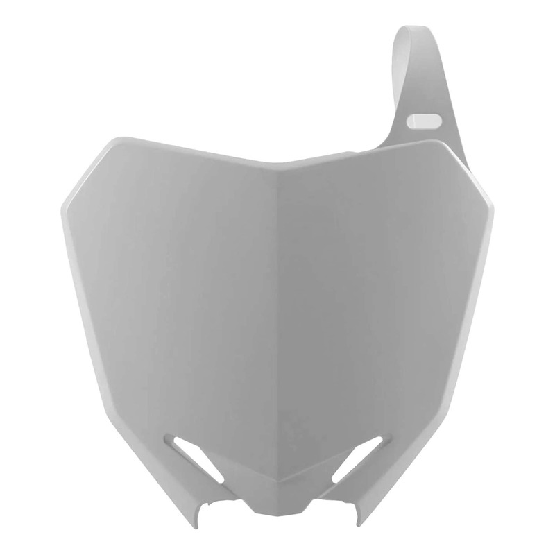 Plaque Numéro Frontale POLISPORT Type Origine Blanc - Suzuki 450 RMZ