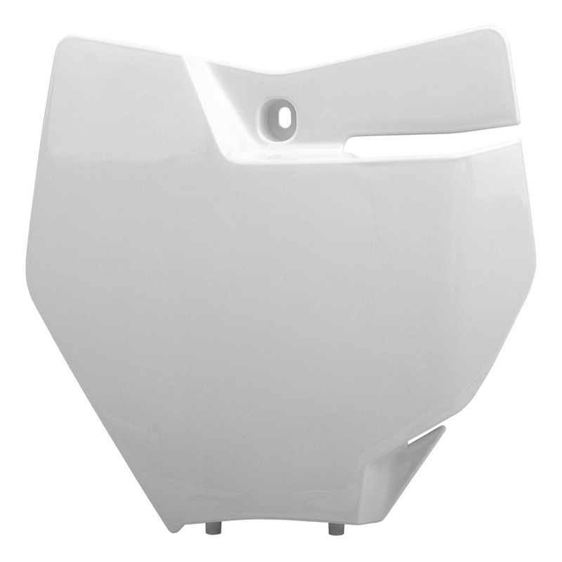 Plaque Numéro Frontale POLISPORT Type Origine Blanc - KTM SX / SXF 16