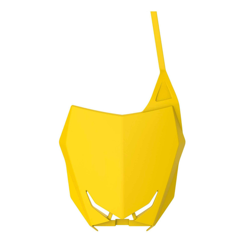 Plaque numÃ©ro frontale Polisport type origine jaune Suzuki RM 250 01-