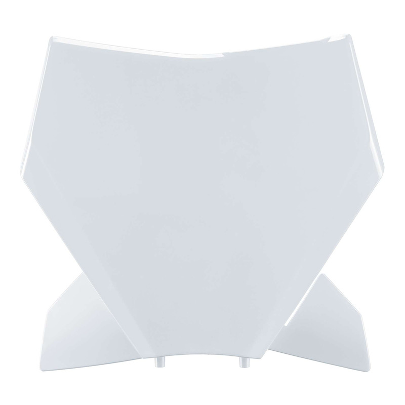 Plaque numÃ©ro frontale Polisport type origine blanche KTM SX-F 450 23