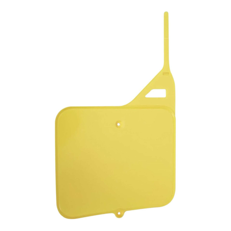 Plaque numÃ©ro frontale Polisport type origine jaune Suzuki RM 250 87-