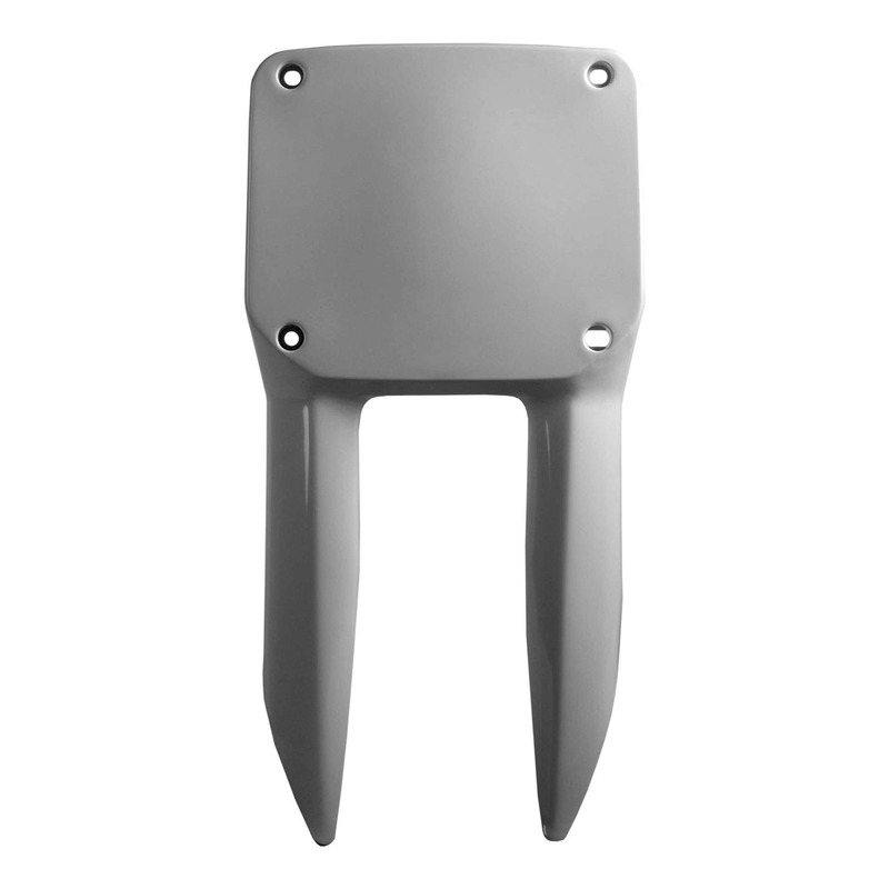 Plaque numÃ©ro frontale Polisport type origine blanche Suzuki RM 250 9