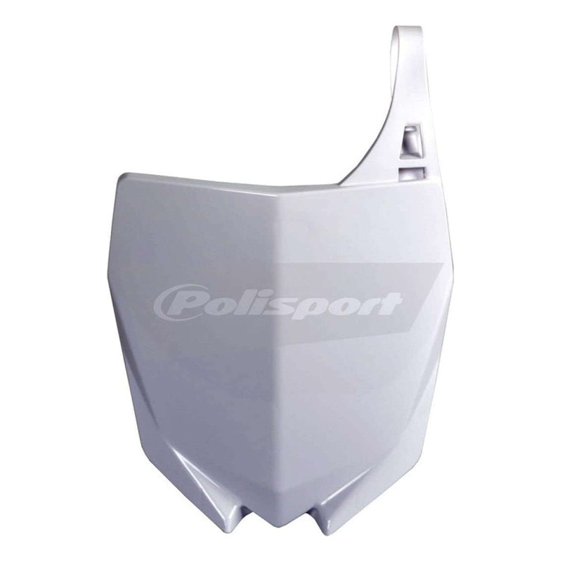 Plaque Numéro Frontale POLISPORT Type Restylé Blanche pour Kawasaki 125/250 KX 03-08