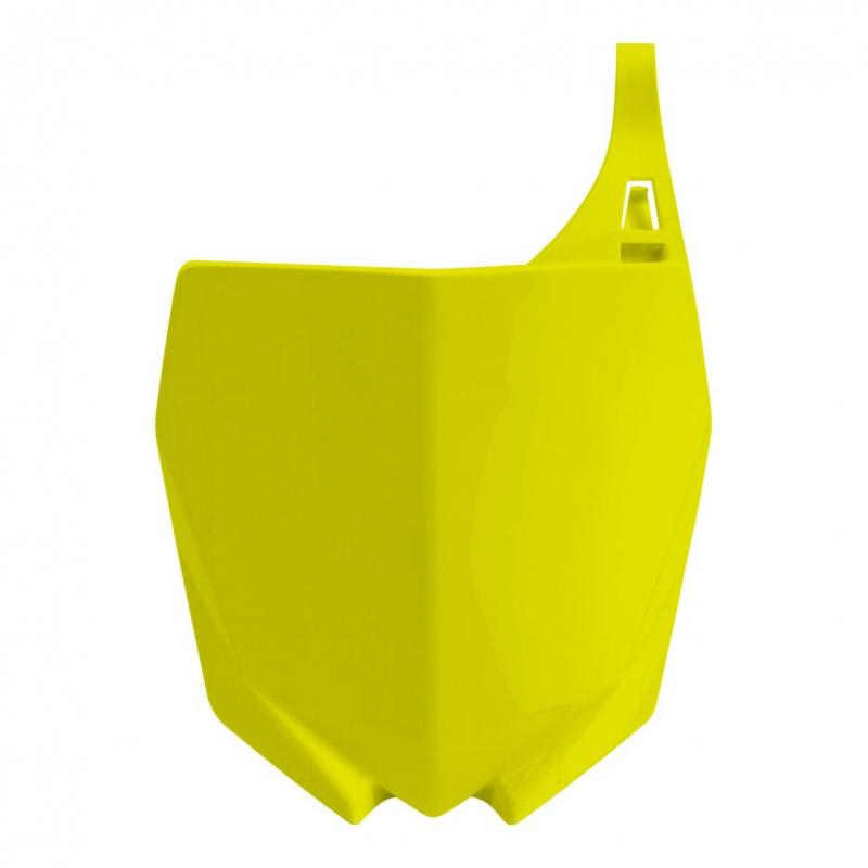 Plaque numéro frontale Polisport Yamaha 125 YZ 15-20 jaune fluo