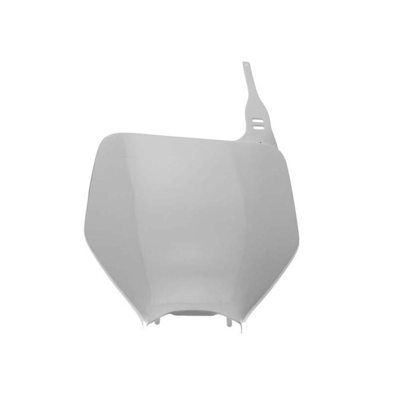 Plaque numéro frontale UFO Kawasaki 450 KX-F 06-08 blanc (blanc KX)