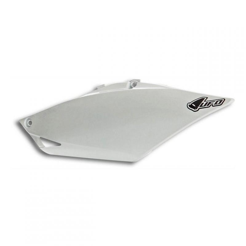 Plaque numéro latérale gauche UFO Honda CRF 250R 14-17 blanc