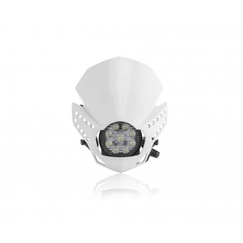 Plaque phare Acerbis LED Fulmine blanc