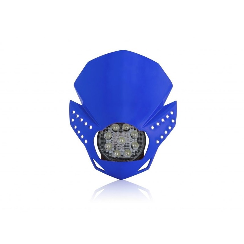Plaque phare Acerbis LED Fulmine bleu