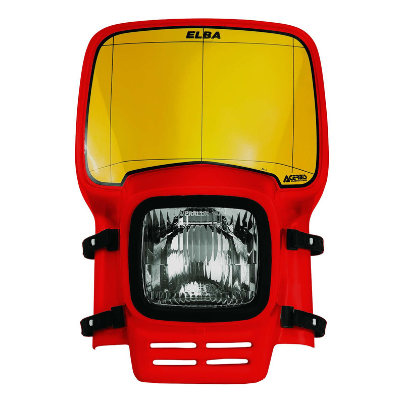 Plaque Phare Complète ACERBIS ELBA Rouge