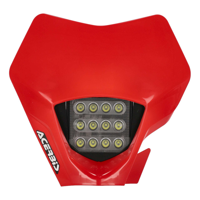 Plaque Phare LED ComplÃ¨te ACERBIS VSL Rouge - Gasgas EC / ECF 21-23