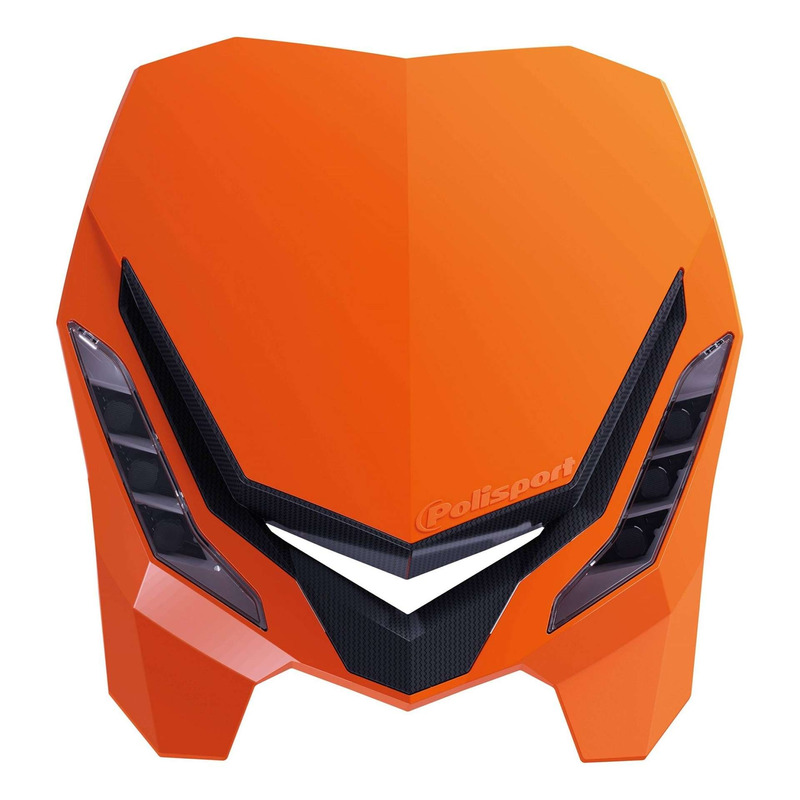 Plaque Phare POLISPORT E-Blaze Orange / Noir
