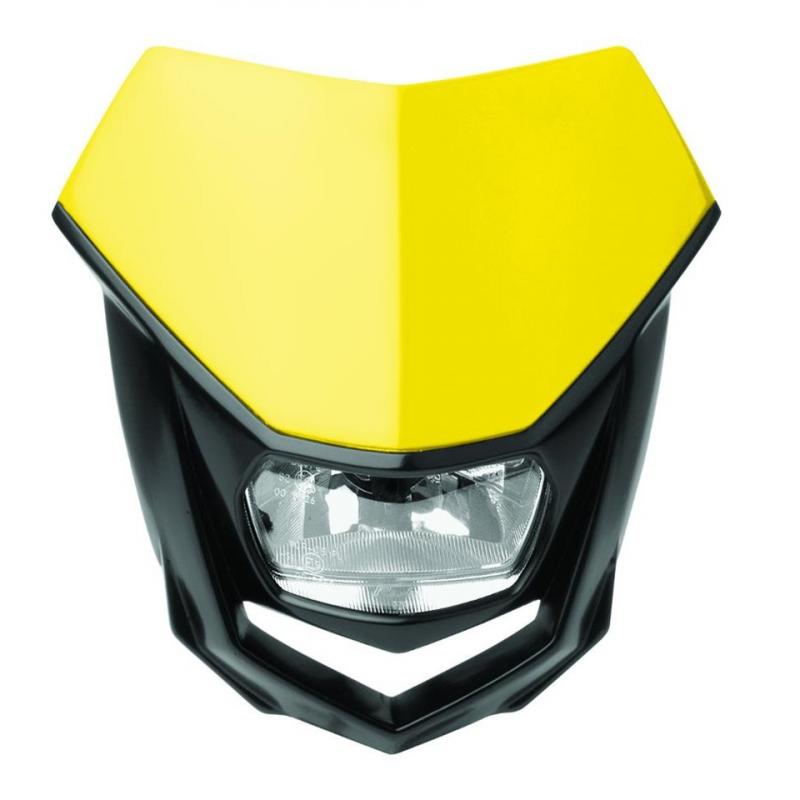 Plaque phare Polisport Halo jaune/noir