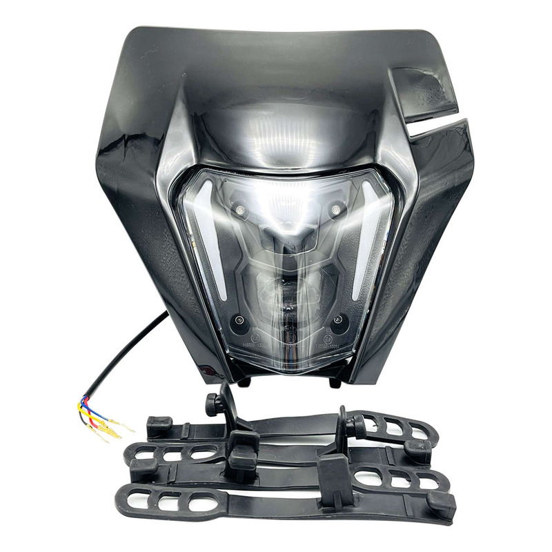 Plaque phare type KTM 2.0 à led noir