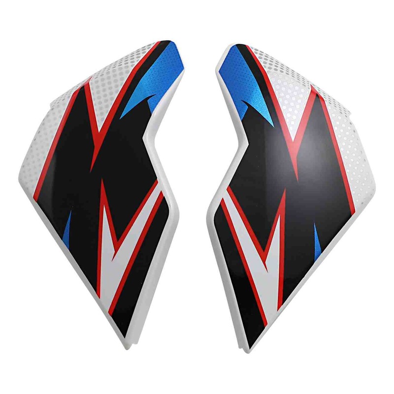 Plaques latérale Icon pour casque Airflite™ Ultrabolt blanc/bleu/ro