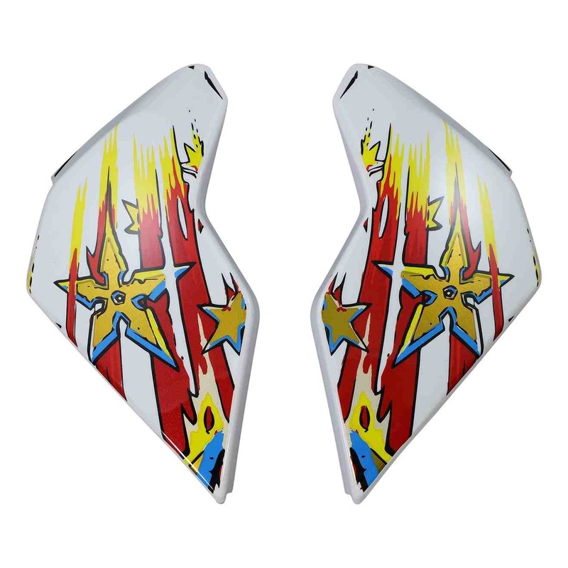 Plaques latérale Icon pour casque Airflite™ Freedom Spitter bleu/rouge/jaune