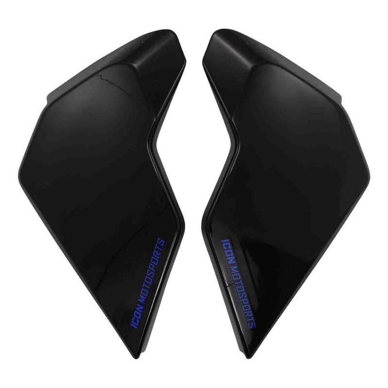 Plaques latérale Icon pour casque Airflite™ Crosslink noir/bleu