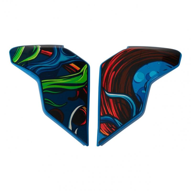 Plaques latérale Icon pour casque Airflite Inky, bleu