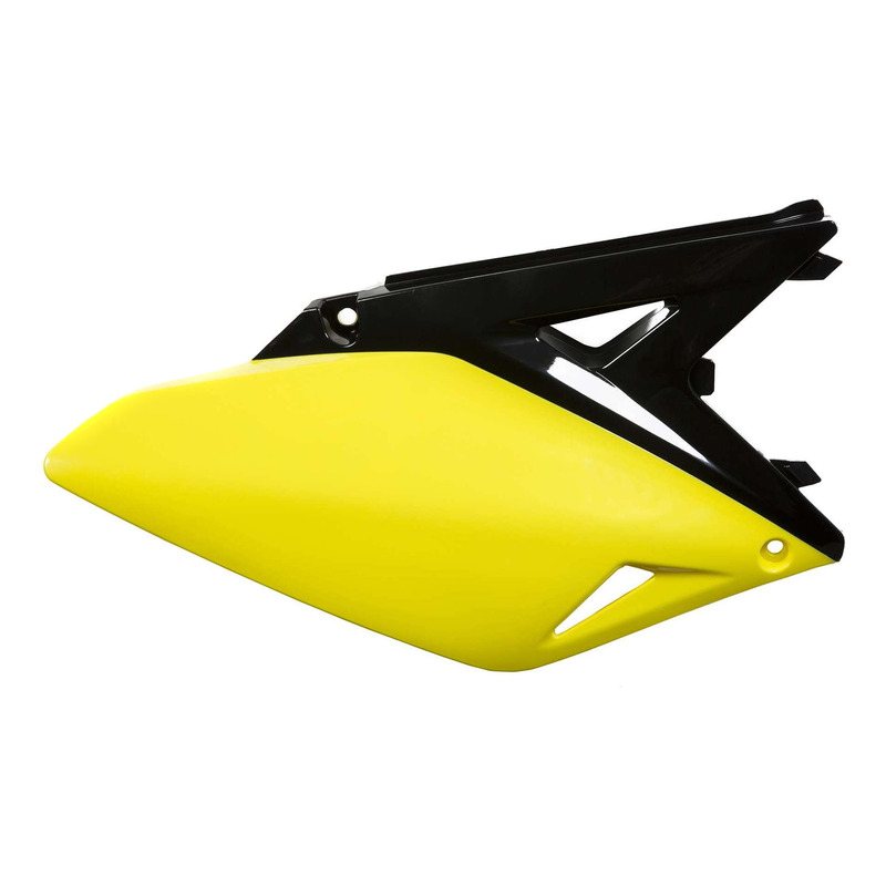 Plaques LatÃÂ©rales ACERBIS Jaune / Noir - Suzuki 250 RMZ