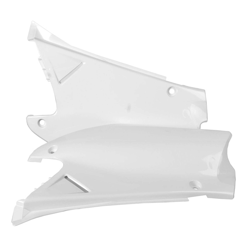 Plaques Latérales POLISPORT Type Origine Blanc - Honda 125 / 250 CR-R