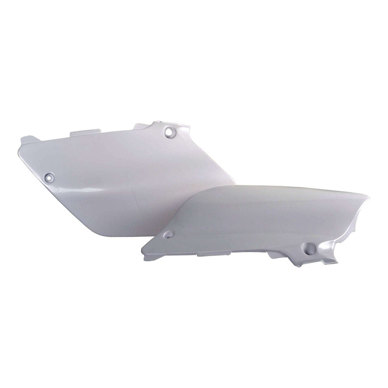Plaques Latérales POLISPORT Type Origine Blanc - Yamaha 125 / 250 YZ 02-14