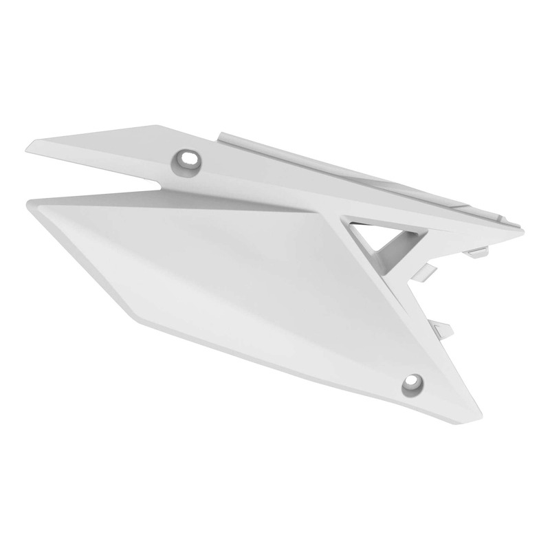 Plaques Latérales POLISPORT Type Origine Blanc - Suzuki 450 RMZ 18-25
