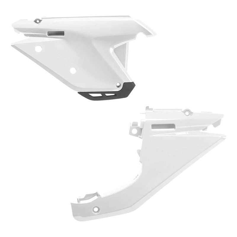 Plaques Latérales POLISPORT Type Origine Blanches pour Sherco SE / SEF 2025