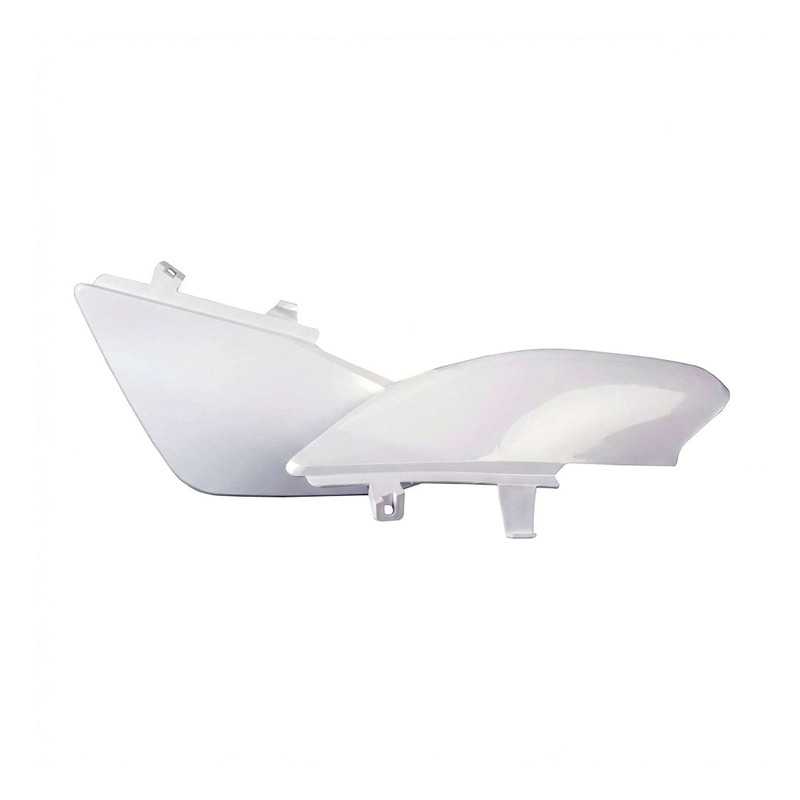 Plaques latérales Polisport type origine blanches Honda CRF 50 F 04-26