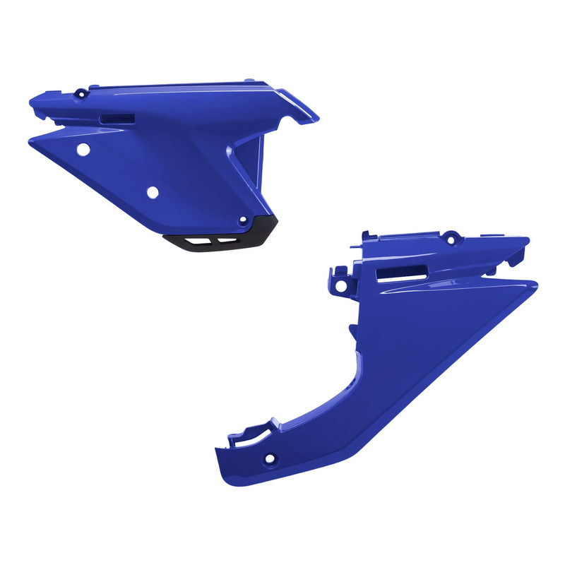 Plaques latÃ©rales Polisport type origine bleues Sherco SEF 250 Factor