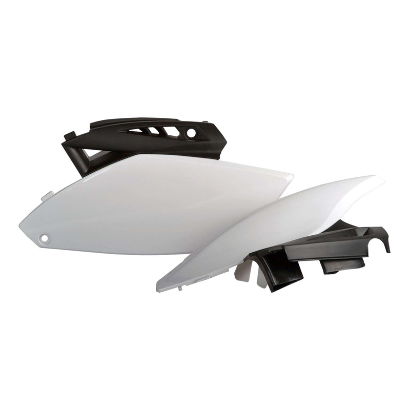 Plaques LatÃ©rales POLISPORT Type Origine / Blanc - Yamaha 250 YZ