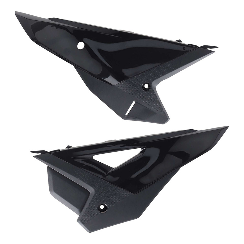 Plaques Latérales POLISPORT Type Origine Noires pour Honda 250 / 450 CRF-R 2025