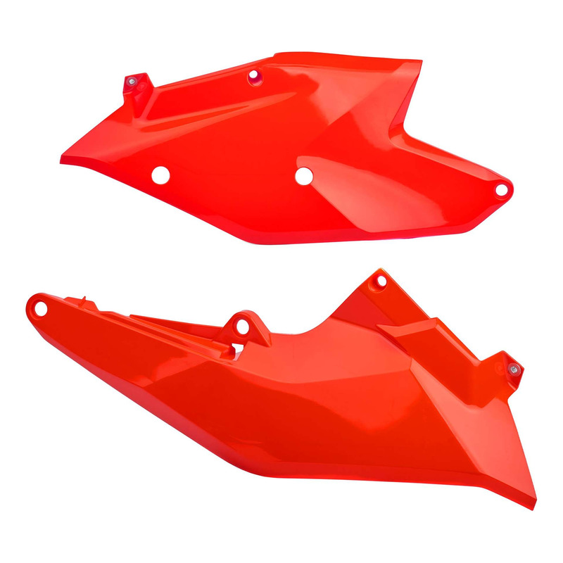Plaques Latérales POLISPORT Type Origine Orange Fluo - KTM EXC / EXCF