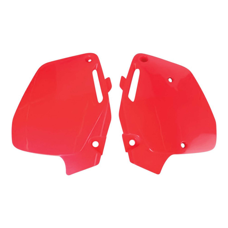 Plaques latérales Polisport type origine rouges Honda CR 500 R 91-01