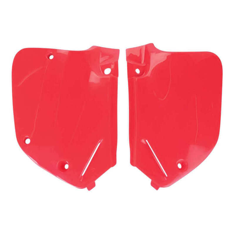 Plaques latérales Polisport type origine rouges Honda CR 250 R 92-94