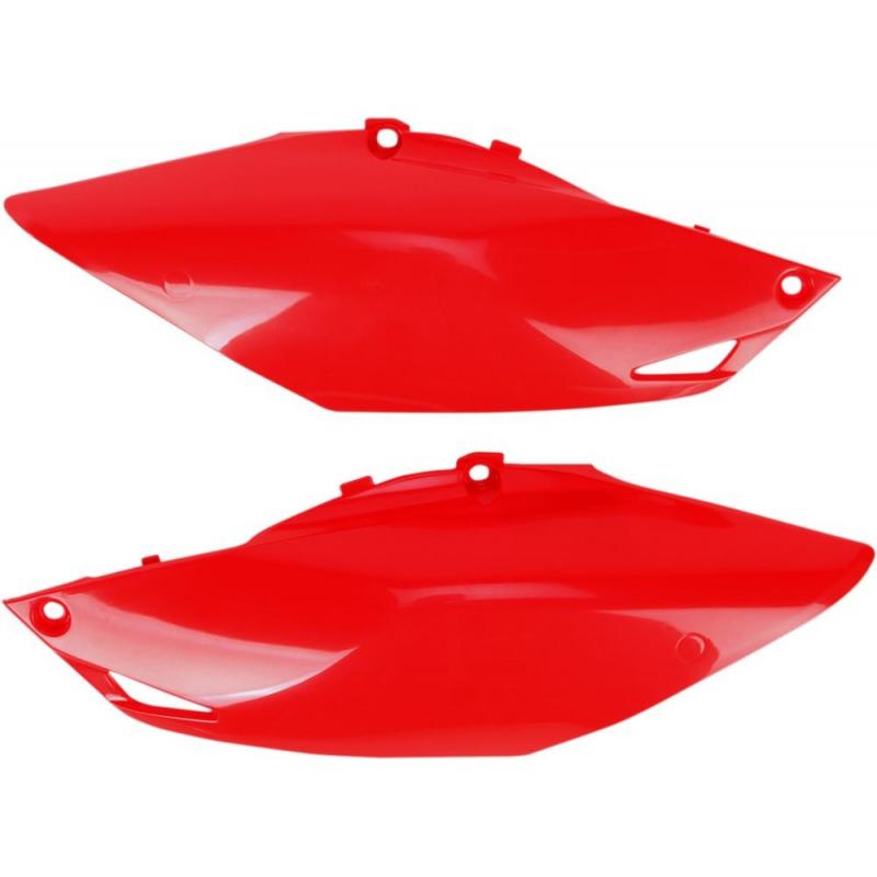 Plaques numéro latérales UFO Honda CRF 450R 13-16 rouge (rouge CR/CR