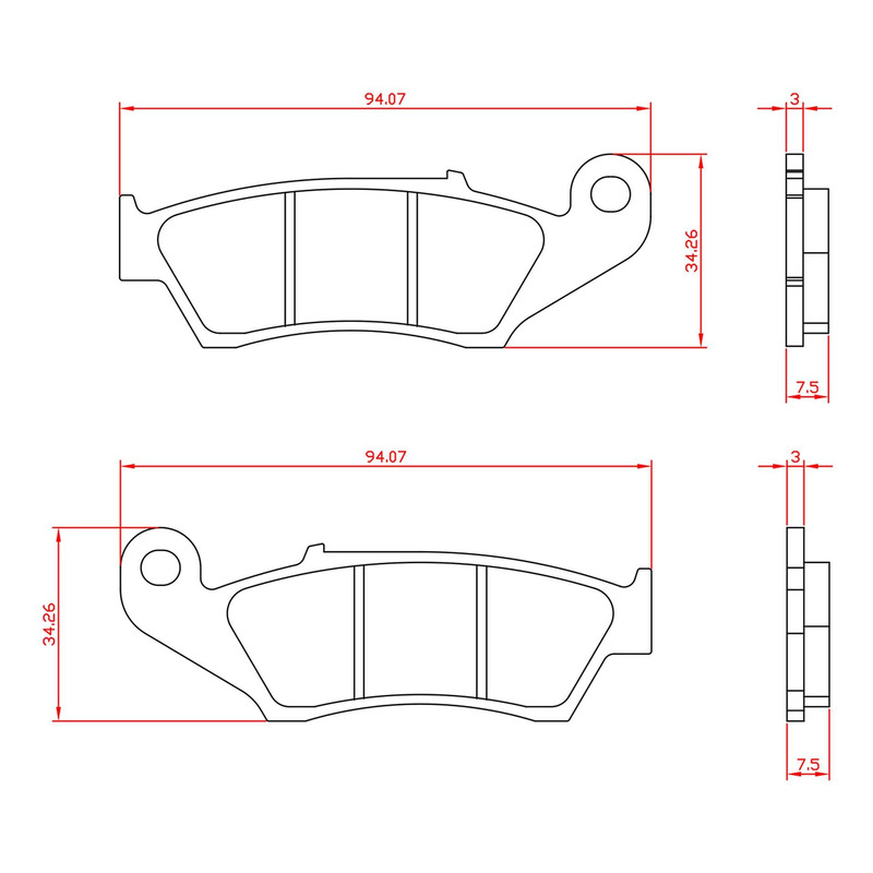 Plaquette de frein Brenta BR6050