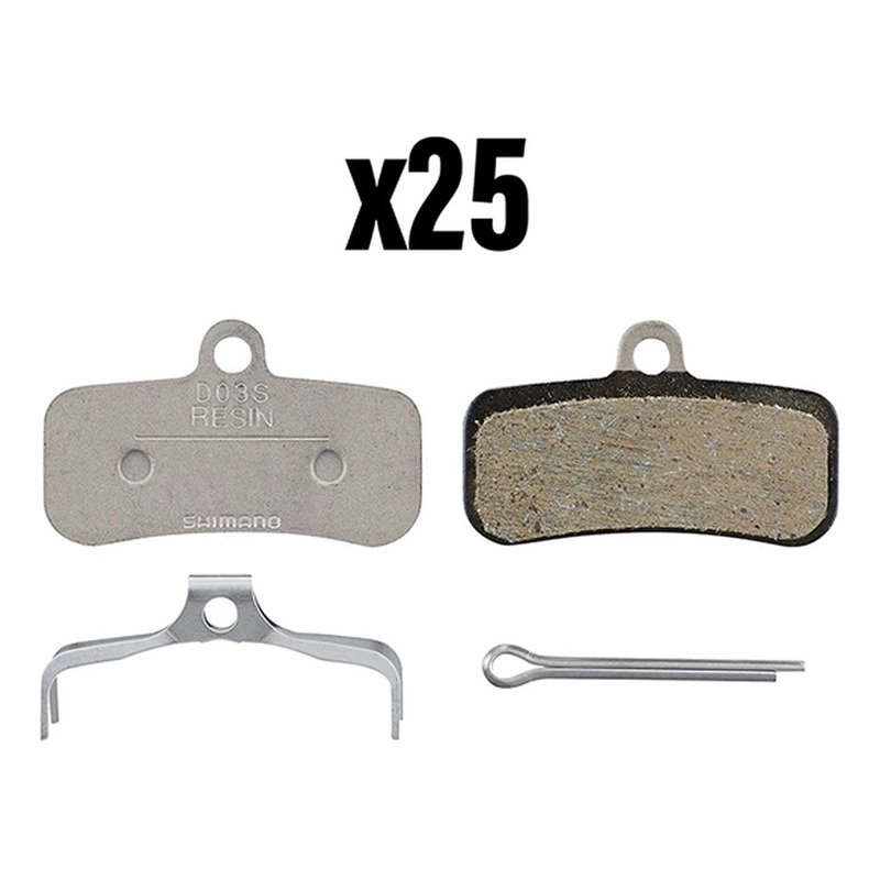 Plaquette de frein Shimano D03S Résine (lot de 25 paires)