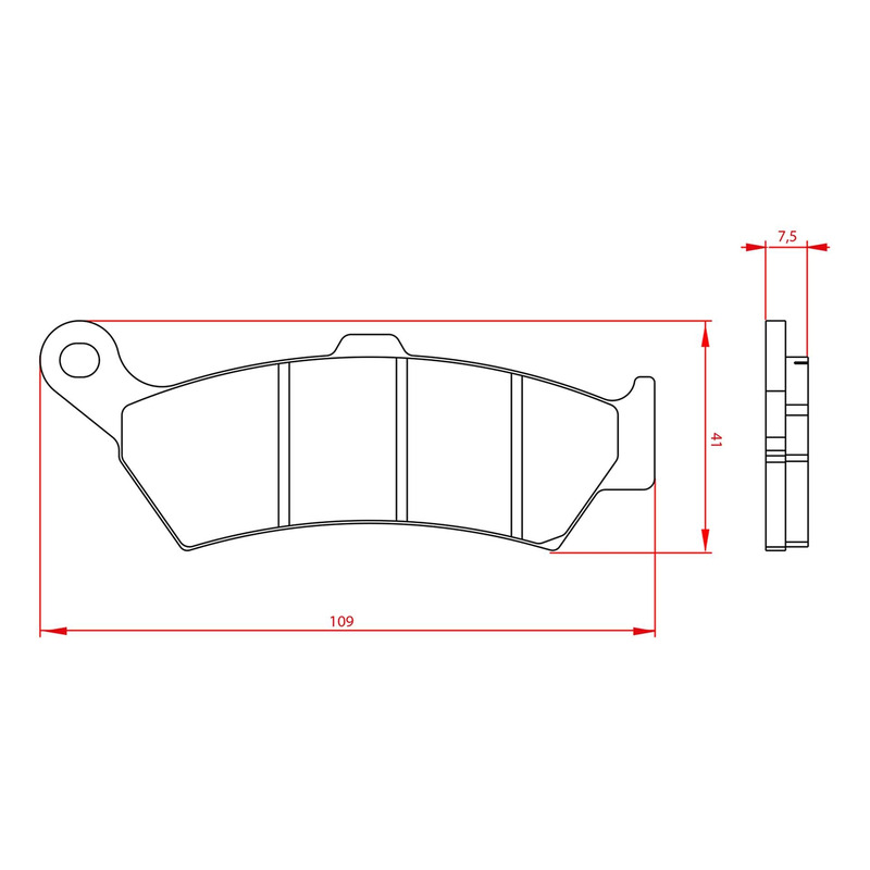 Plaquettes de frein arrière Brenta Metal Fritté - BMW R1300GS 2024-