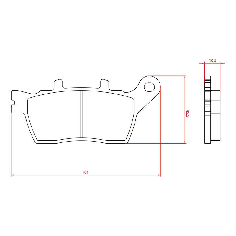 Plaquettes de frein arrière Brenta Metal Fritté - Yamaha tracer 9GT 2018-24