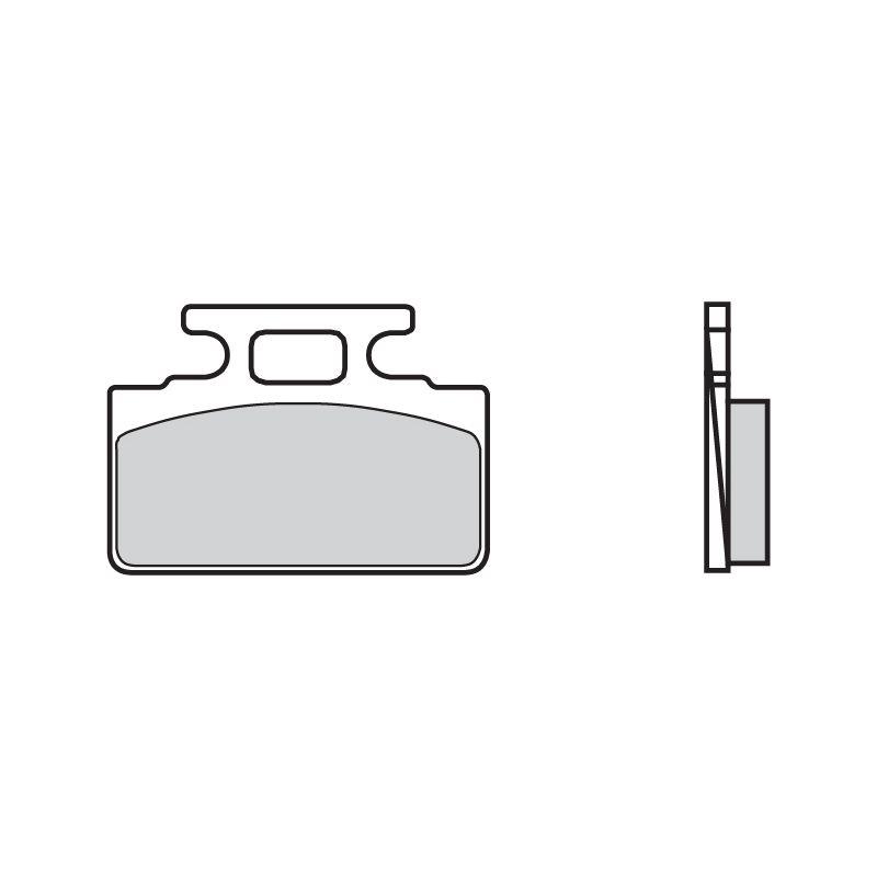 Plaquettes de frein Brembo 07031CC carbone céramique avant