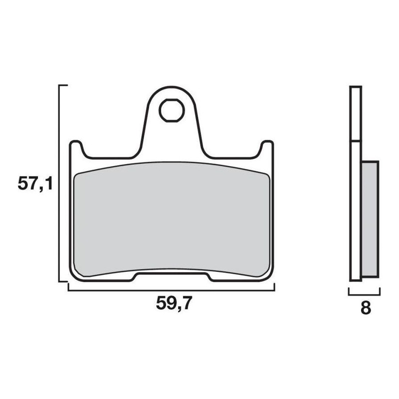 Plaquettes de frein Brembo 07KA2107 carbone céramique
