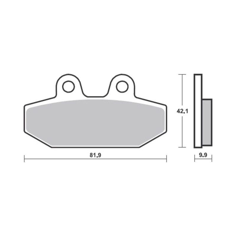 Plaquettes de Frein Brembo Road SP - métal fritté - 07HD23SP