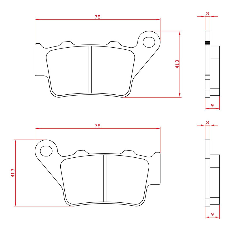 Plaquettes de frein Brenta BR3088