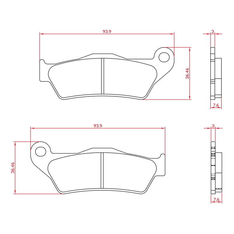 Plaquettes de frein Brenta BR4027
