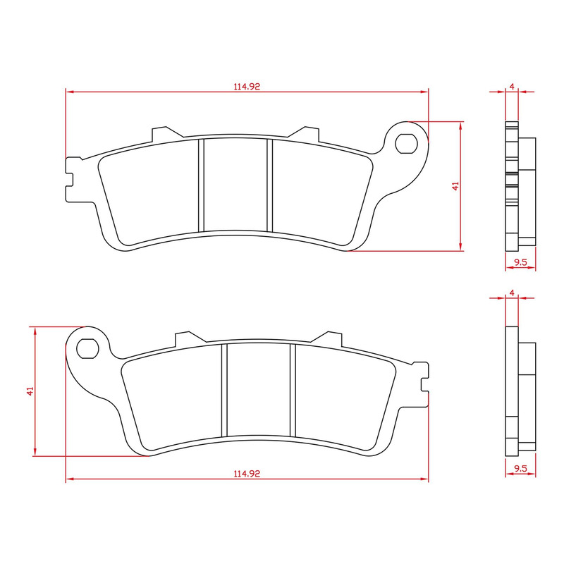 Plaquettes de frein Brenta BR4306