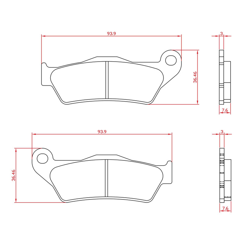 Plaquettes de frein Brenta BR6027